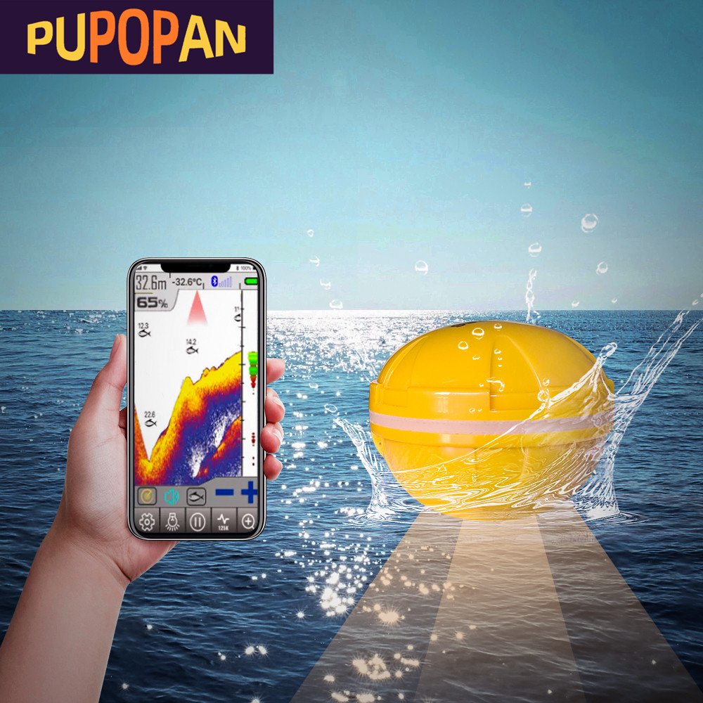 Fish Finder Gps - PUPOPAN 100M Ponsel Pintar Baru Pencari