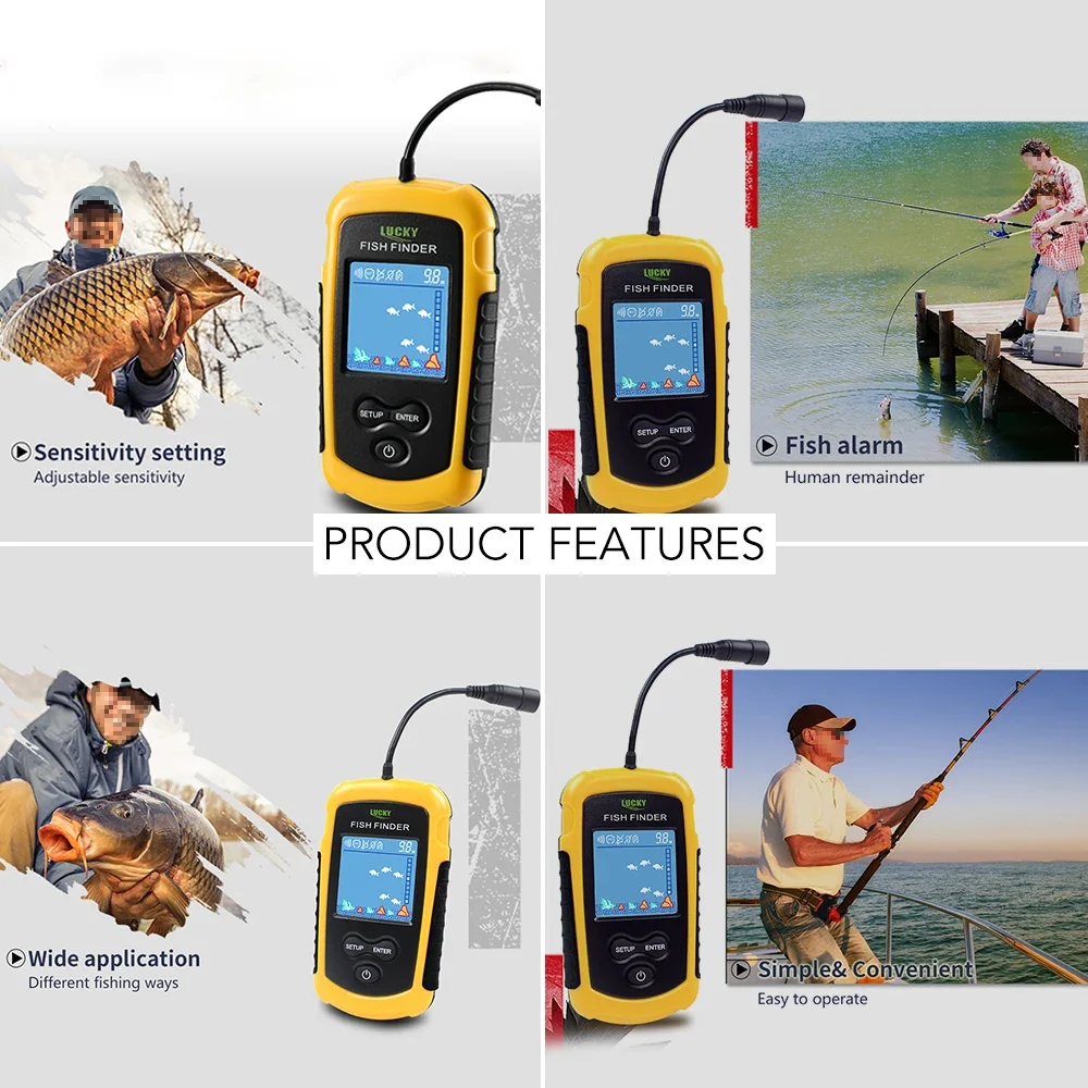 Penemu ikan berkabel portabel  - Fish Finder Gps ulasan dan harga