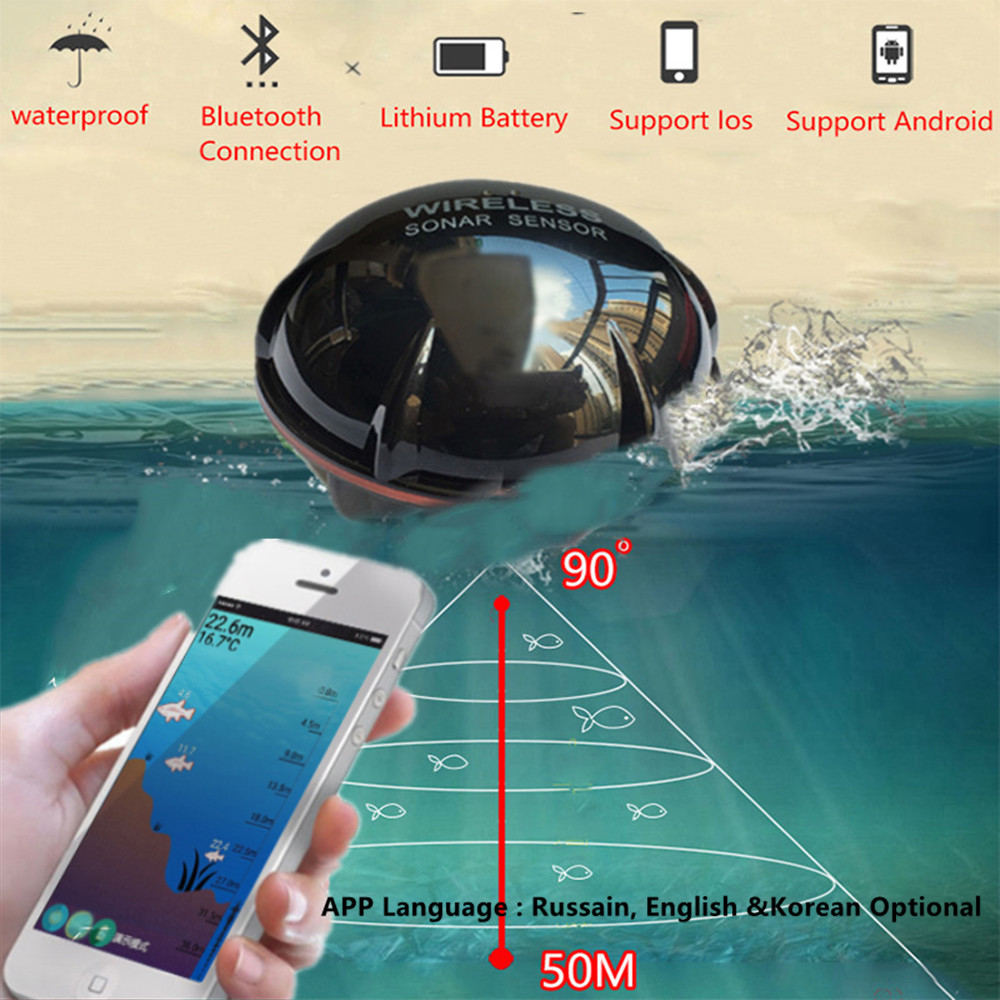 PUPOPAN 100M Ponsel Pintar Bar - Fish Finder Gps ulasan dan harga