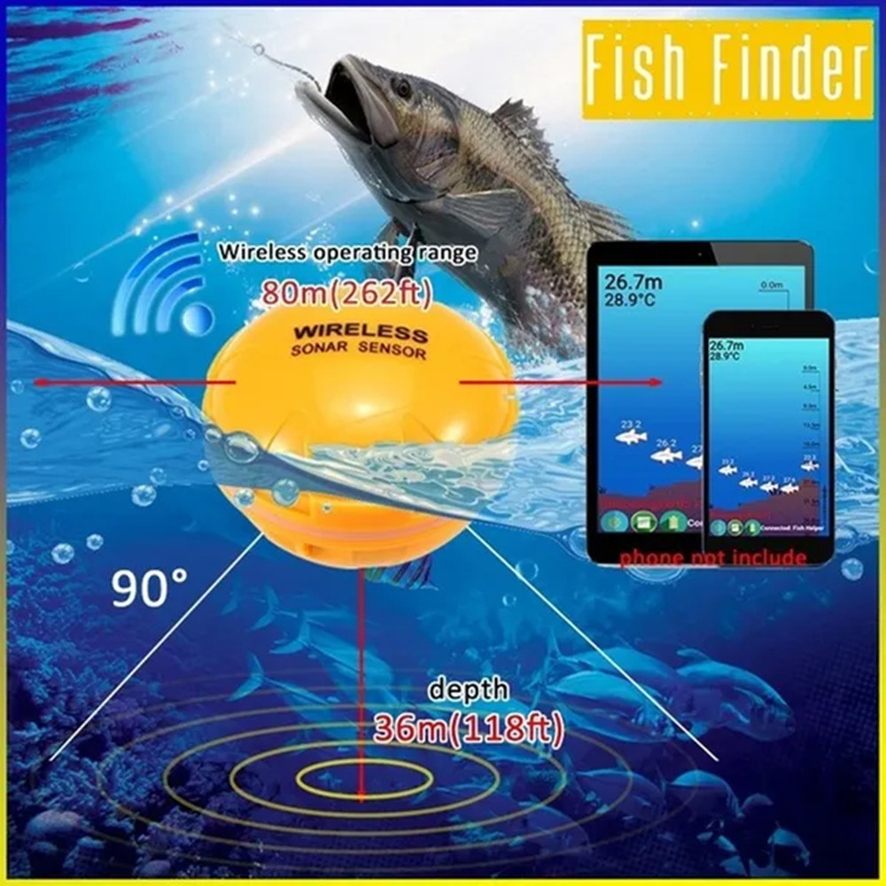 PUPOPAN 100M Ponsel Pintar Bar - Fish Finder Gps ulasan dan harga