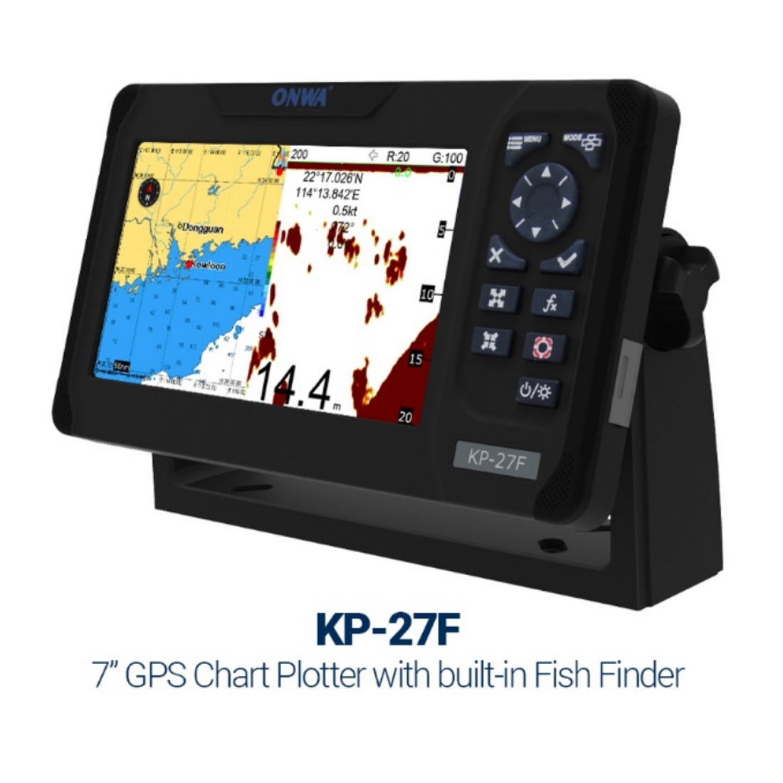 ONWA KP-27F 7-inci GPS Chart P - Fish Finder ulasan dan harga