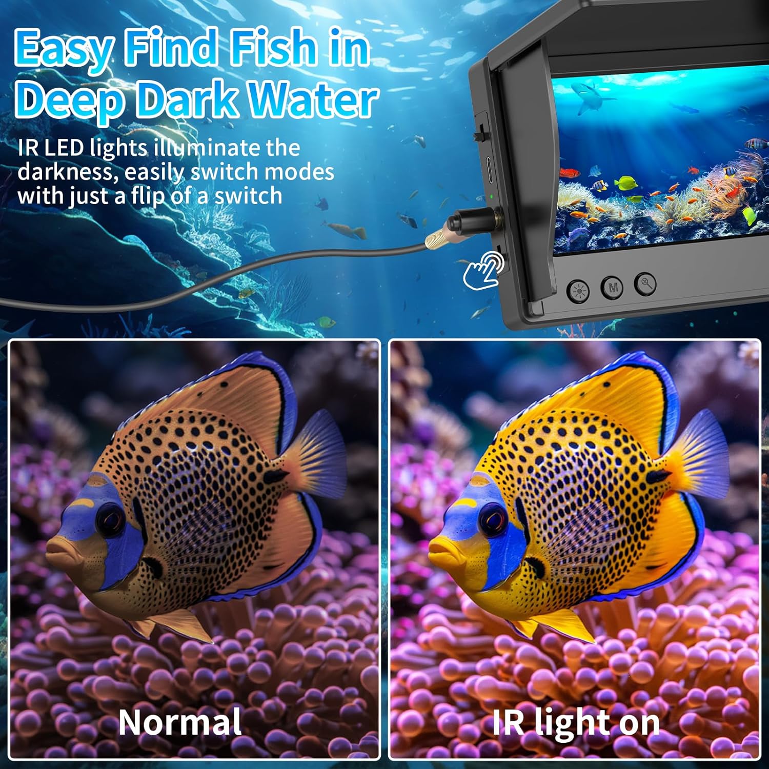 Kamera Pancing Bawah Air denga - Fishing Depth Finder ulasan dan harga
